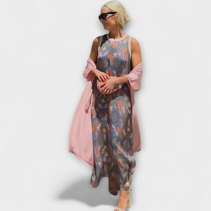 Salomé | Vestido maxi com casaco a condizer