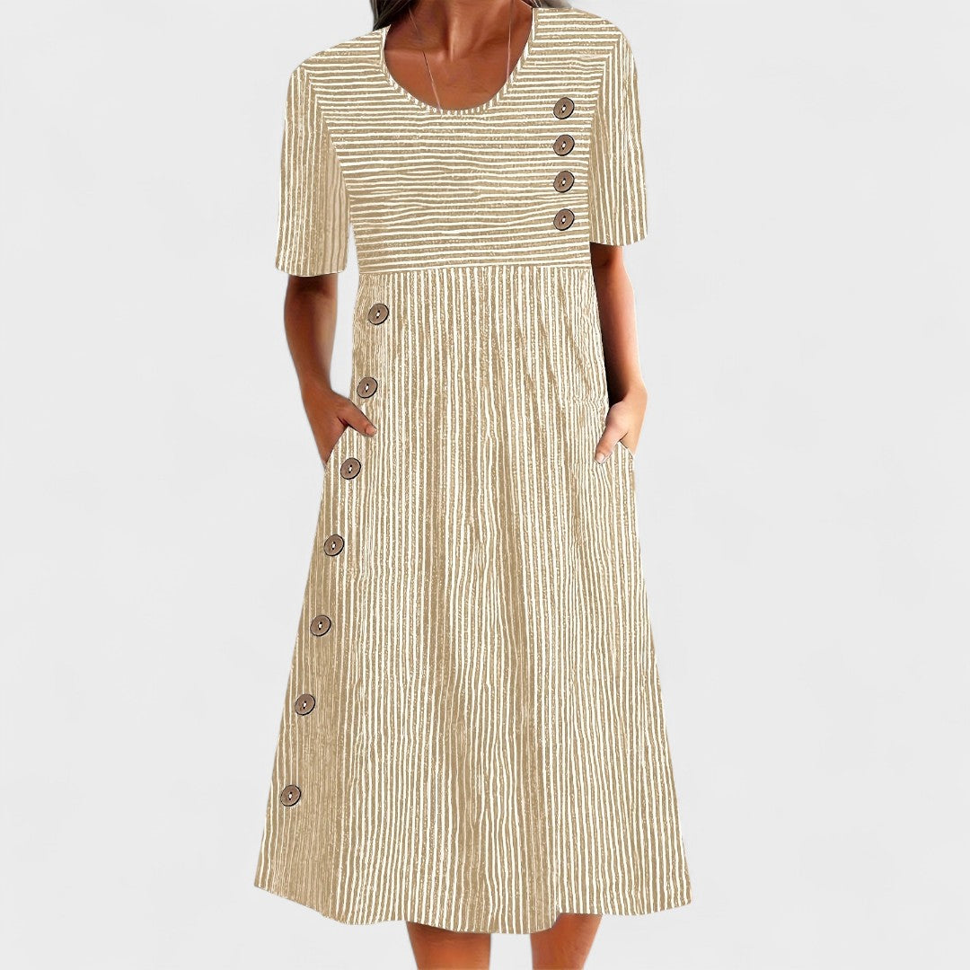 Gisela | Vestido às riscas