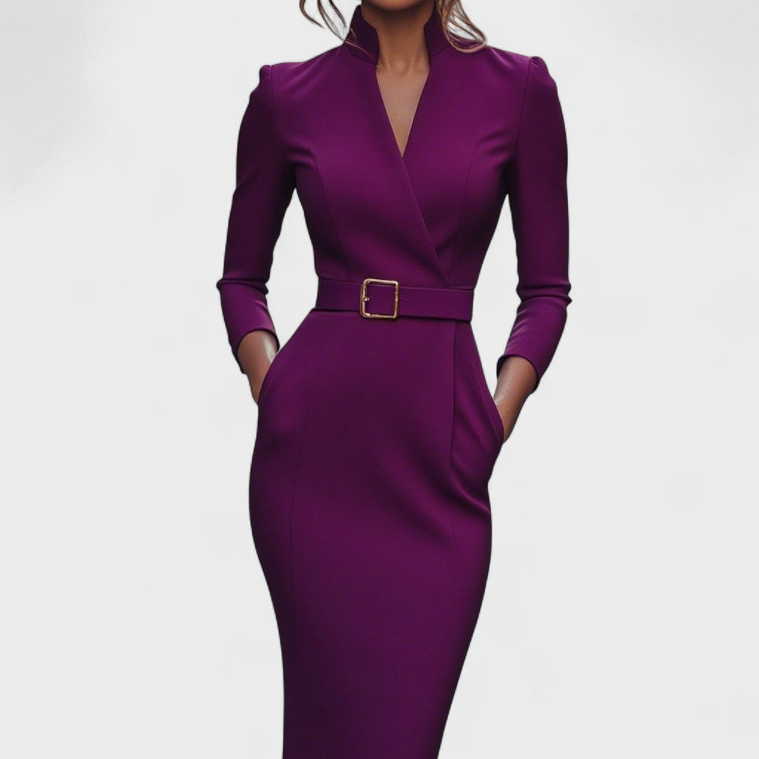 Micaela | Vestido Elegante com Cinto