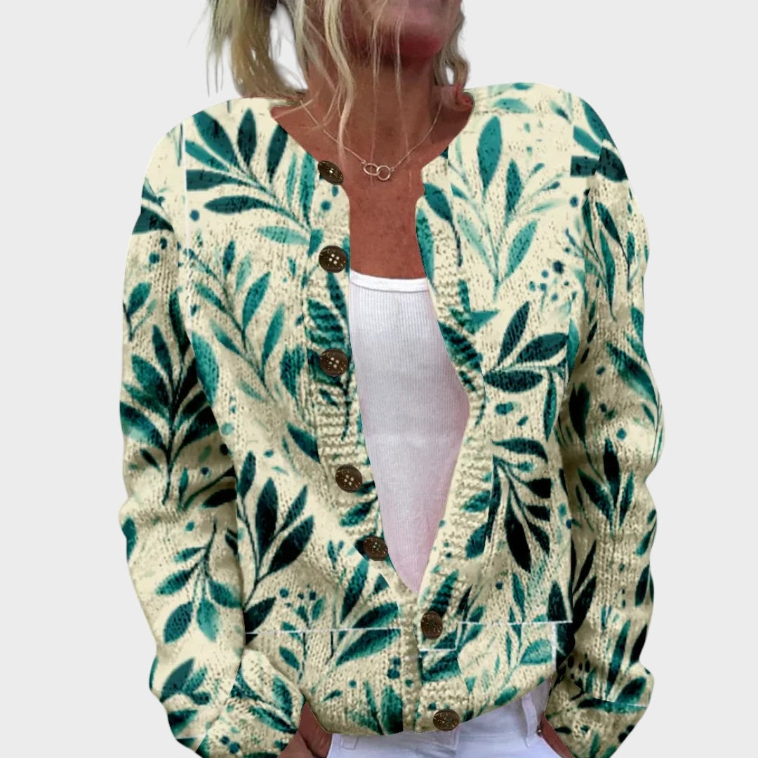 Sónia | Cardigan Floral de Outono