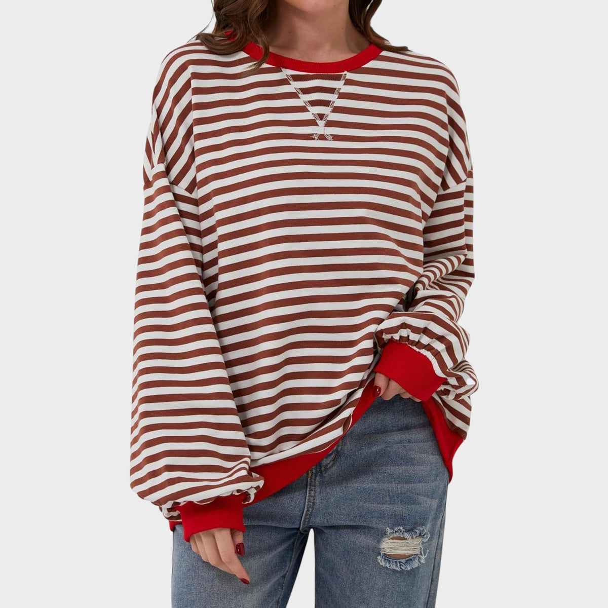 Ustânia | Camisola casual de manga comprida