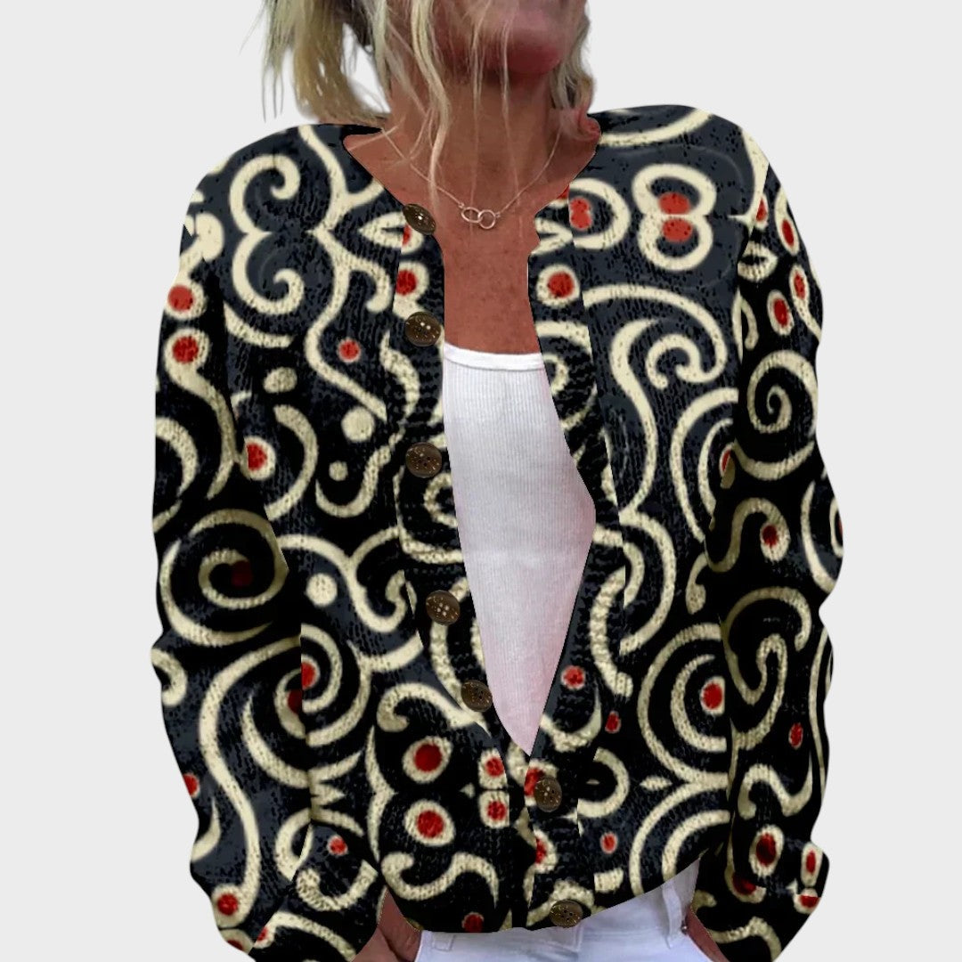 Sónia | Cardigan Floral de Outono
