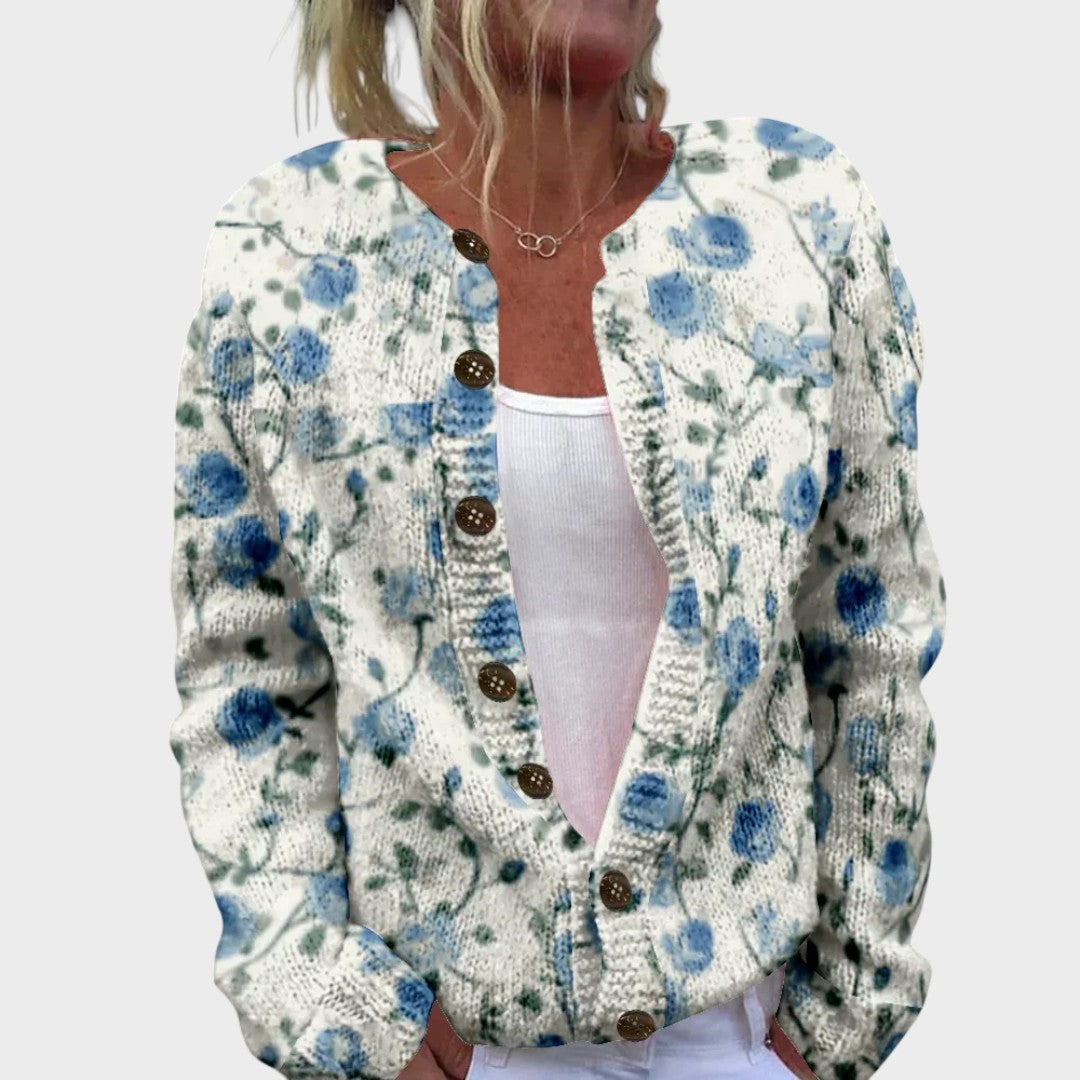 Sónia | Cardigan Floral de Outono
