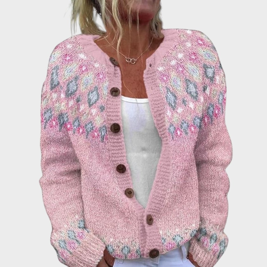 Sónia | Cardigan Floral de Outono