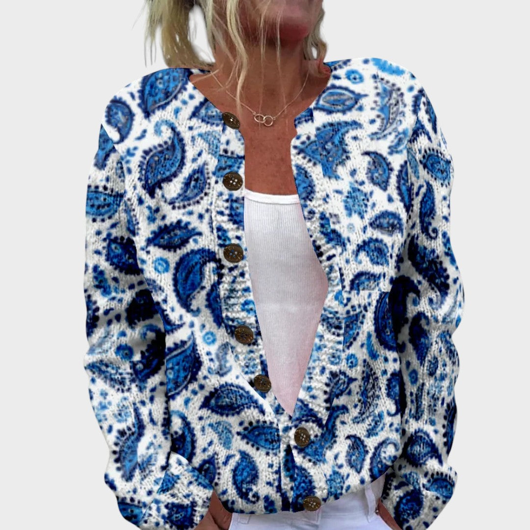 Sónia | Cardigan Floral de Outono