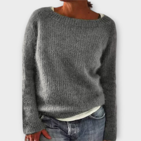 Nídia | camisola de malha de cor única