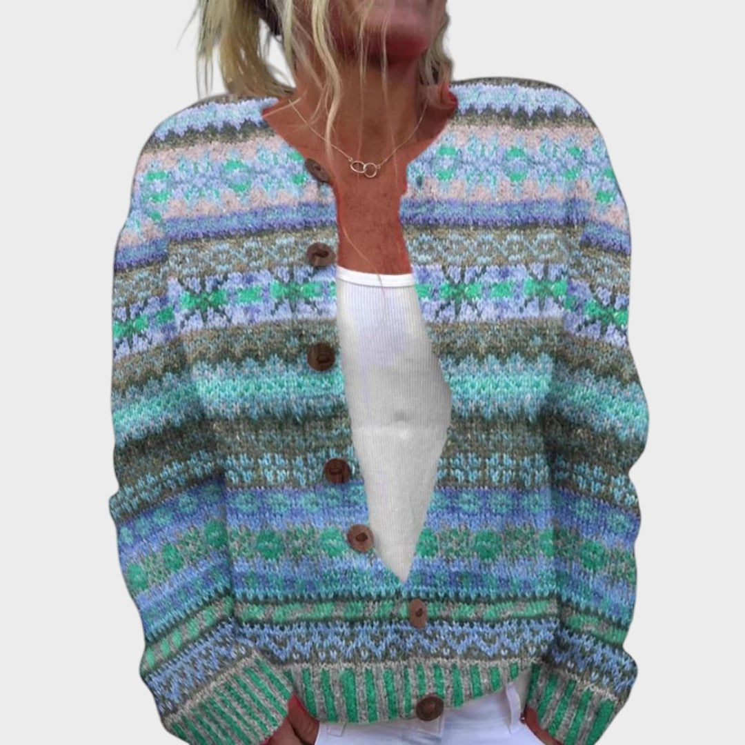 Sónia | Cardigan Floral de Outono