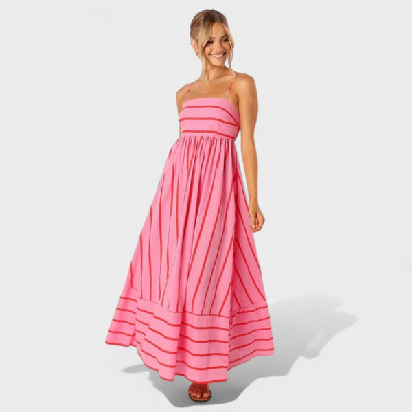 Neusa | Vestido Listrado Fresco