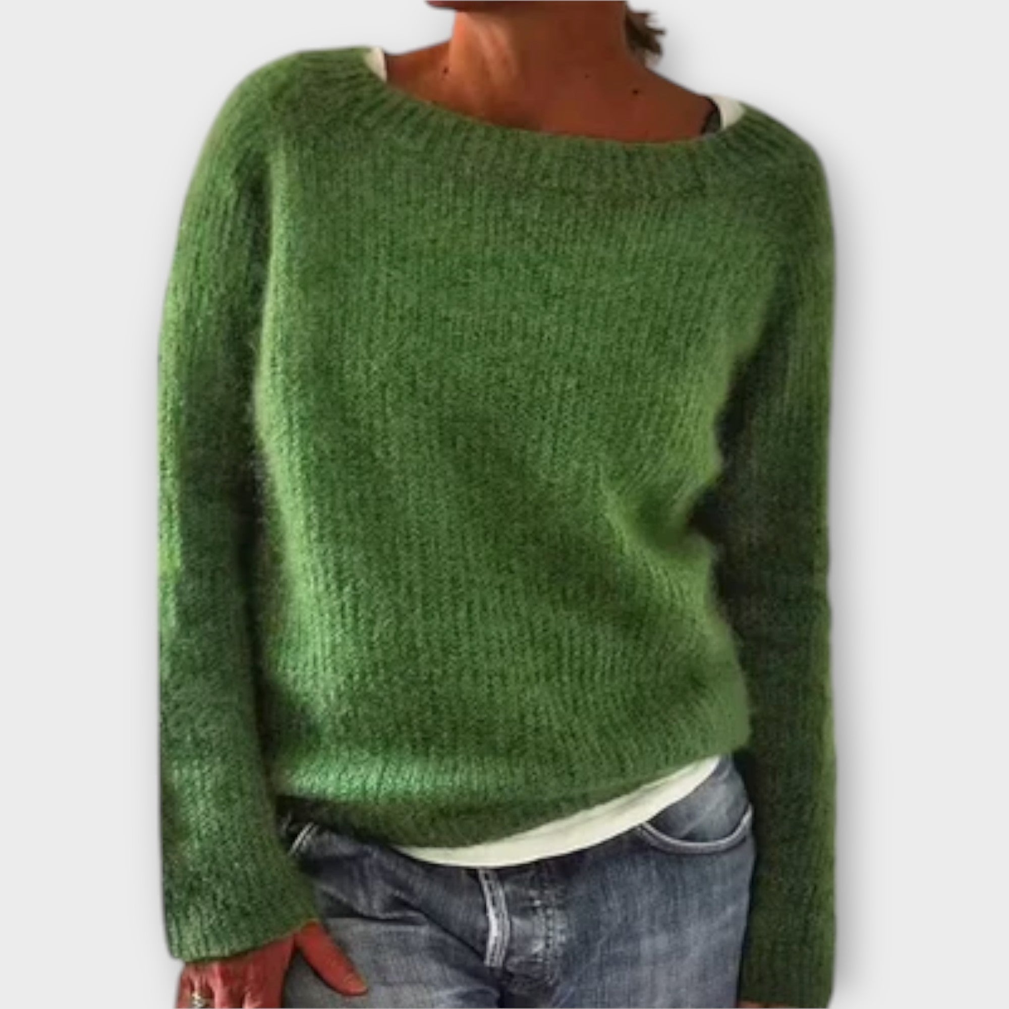 Nídia | camisola de malha de cor única