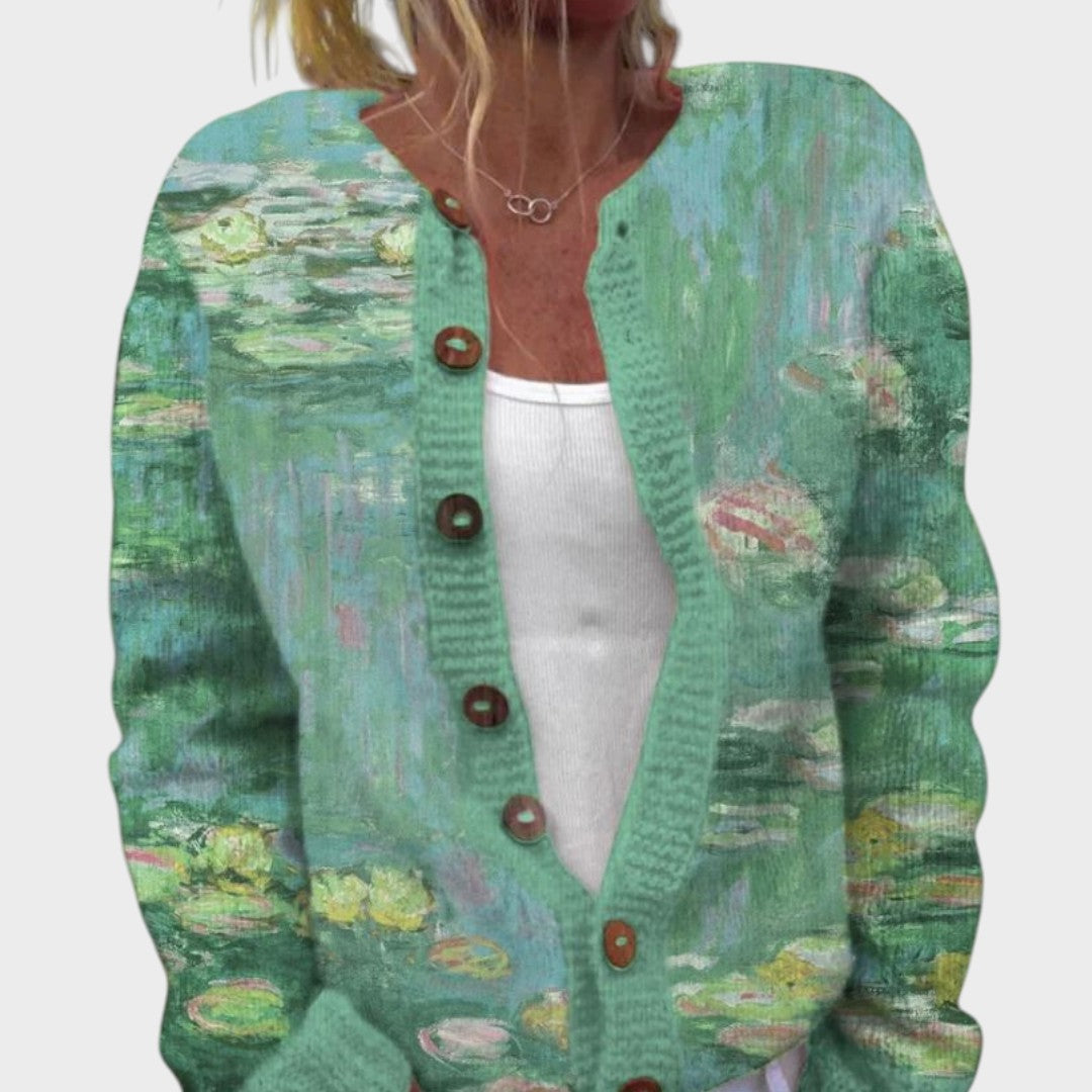 Sónia | Cardigan Floral de Outono