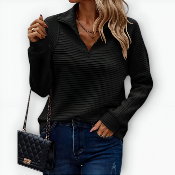 Nídia | Camisola elegante com meio fecho
