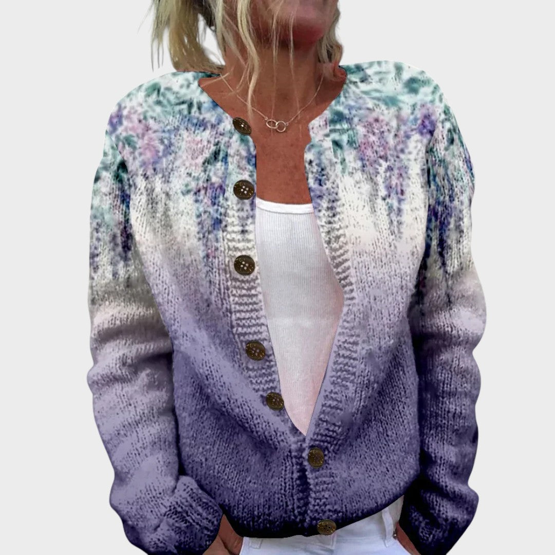 Sónia | Cardigan Floral de Outono