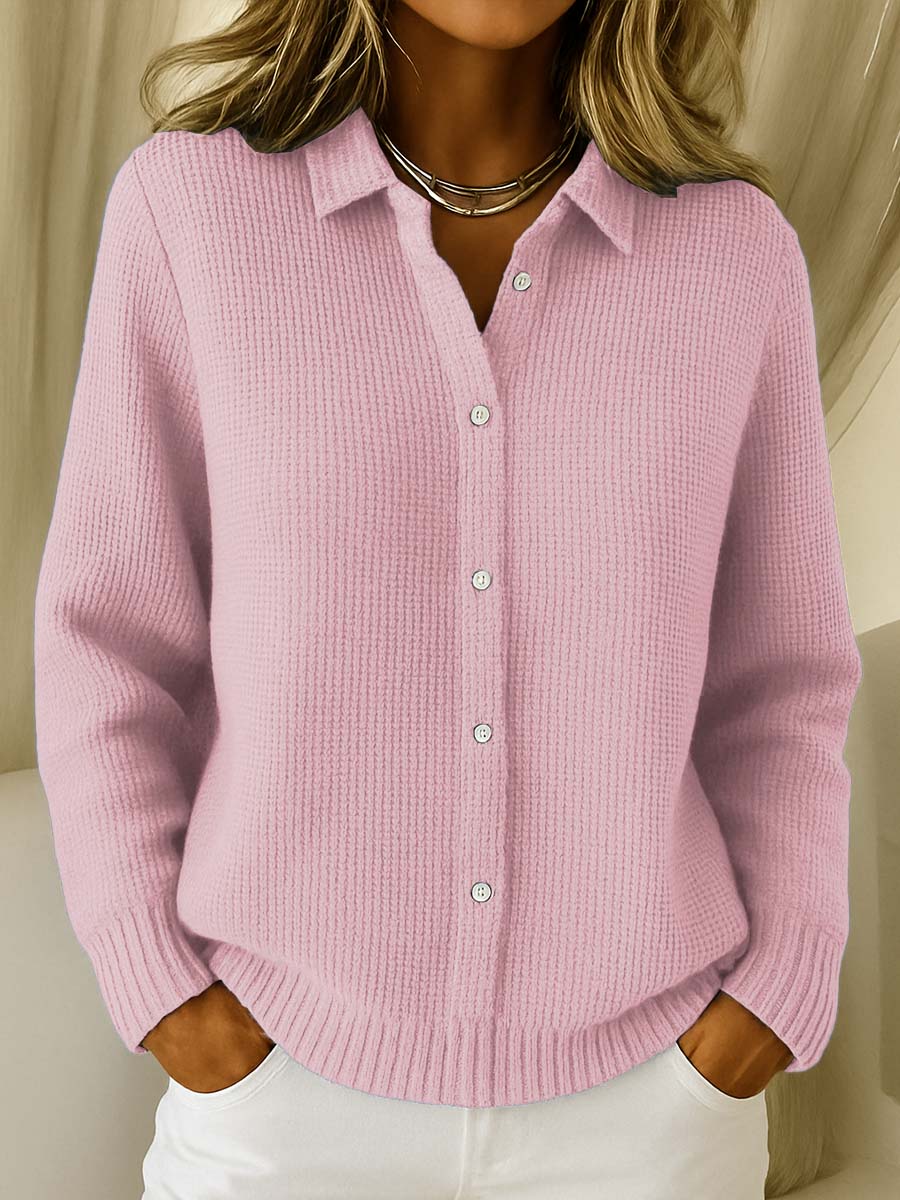 Efigénia | Clássico Cardigan de Malha com Botões