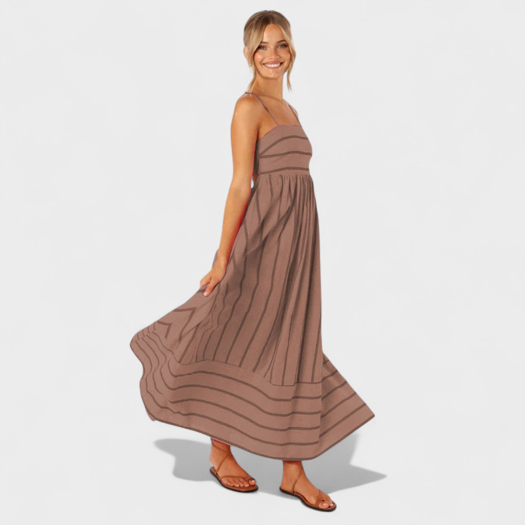 Neusa | Vestido Listrado Fresco