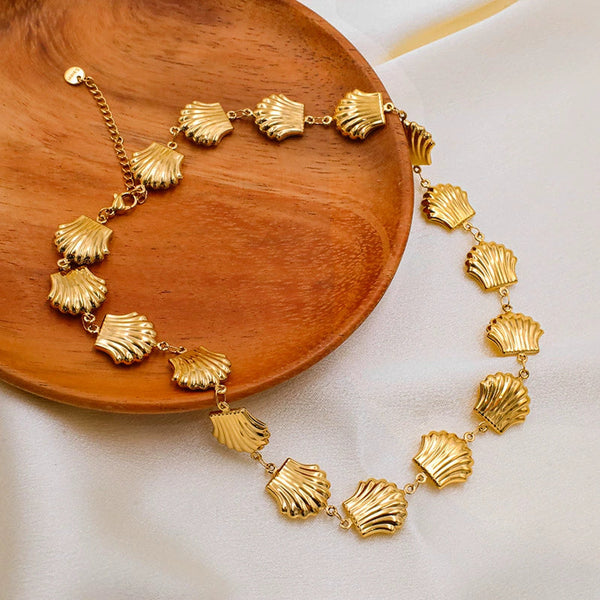 Rufina | Pulseira Dourada com Conchas