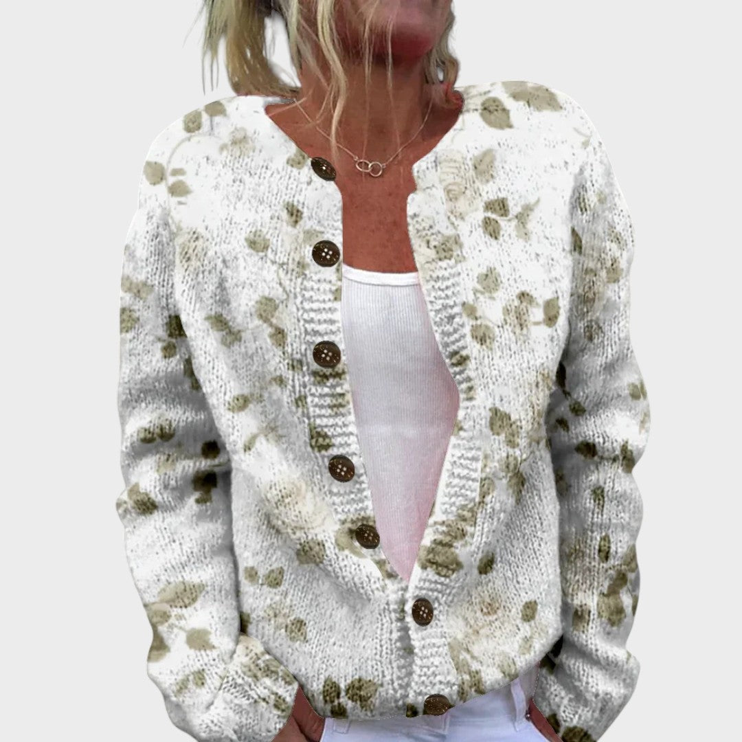 Sónia | Cardigan Floral de Outono