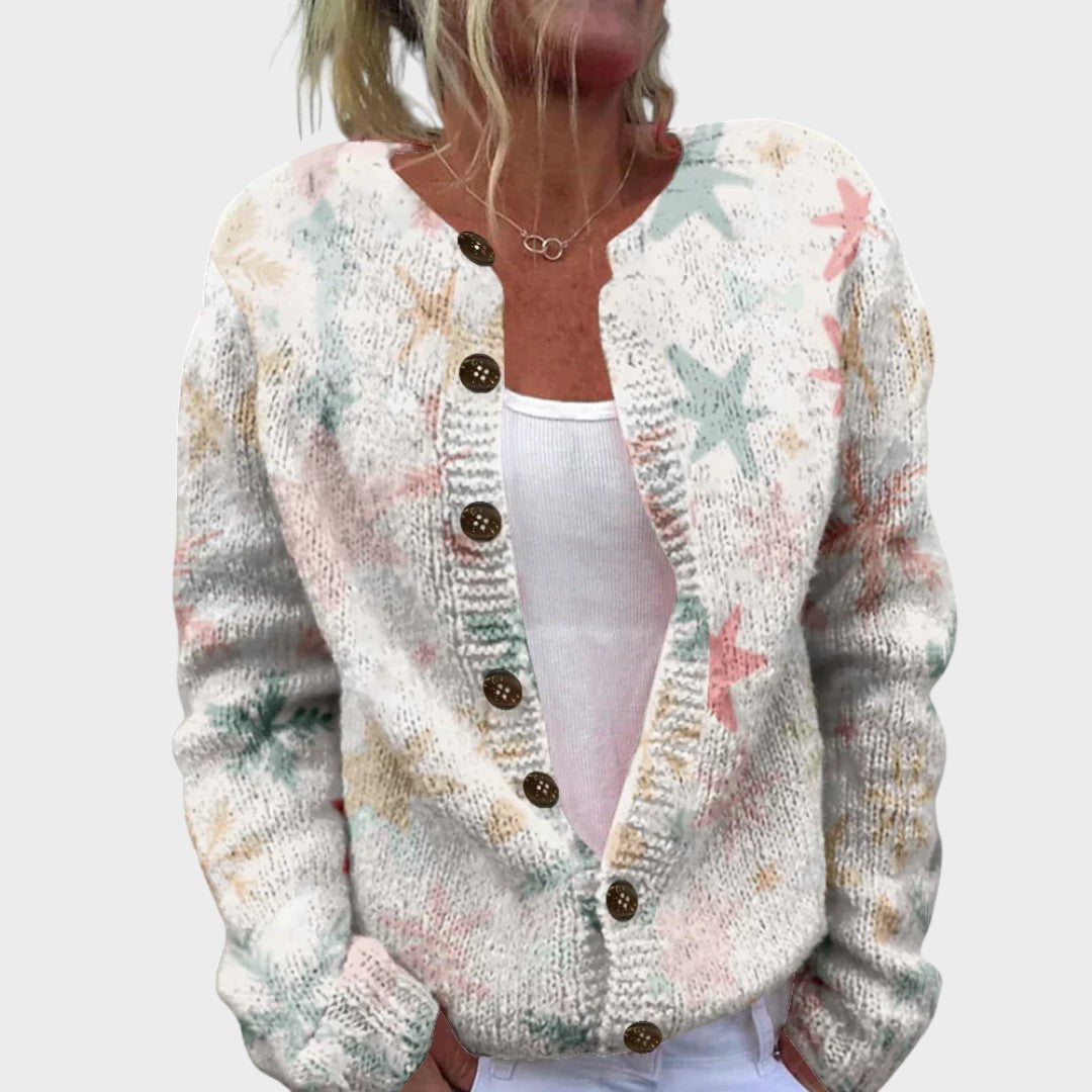 Sónia | Cardigan Floral de Outono