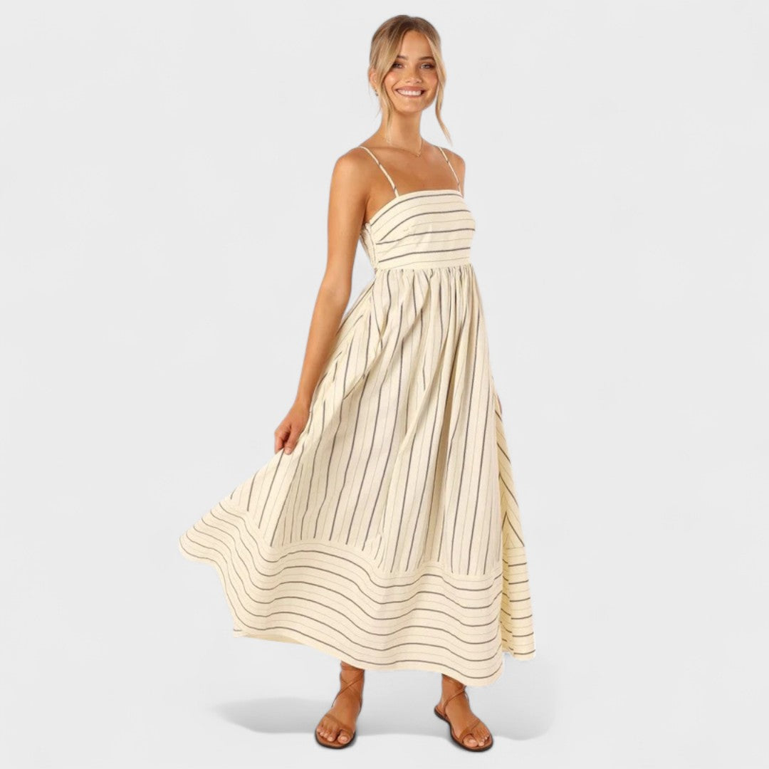 Neusa | Vestido Listrado Fresco
