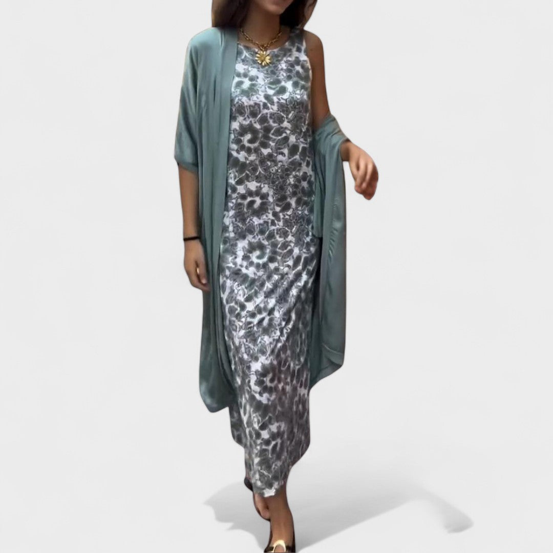 Nélia | Vestido Elegante Com Colete