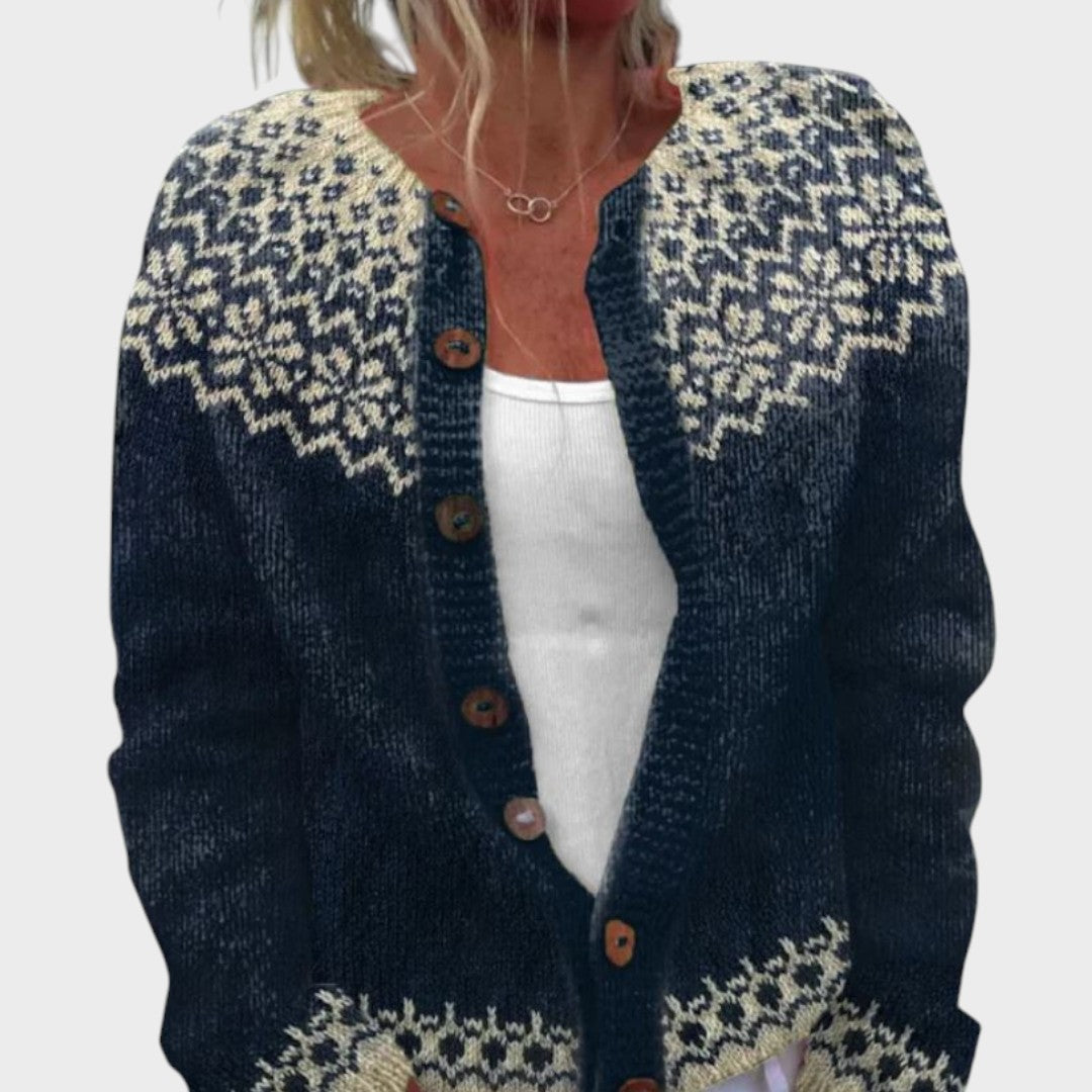 Sónia | Cardigan Floral de Outono