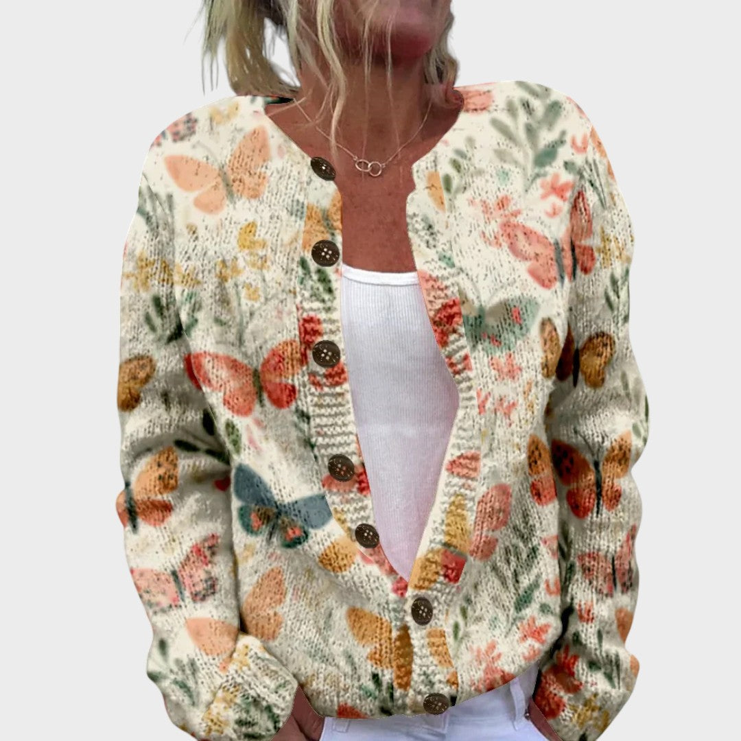 Sónia | Cardigan Floral de Outono