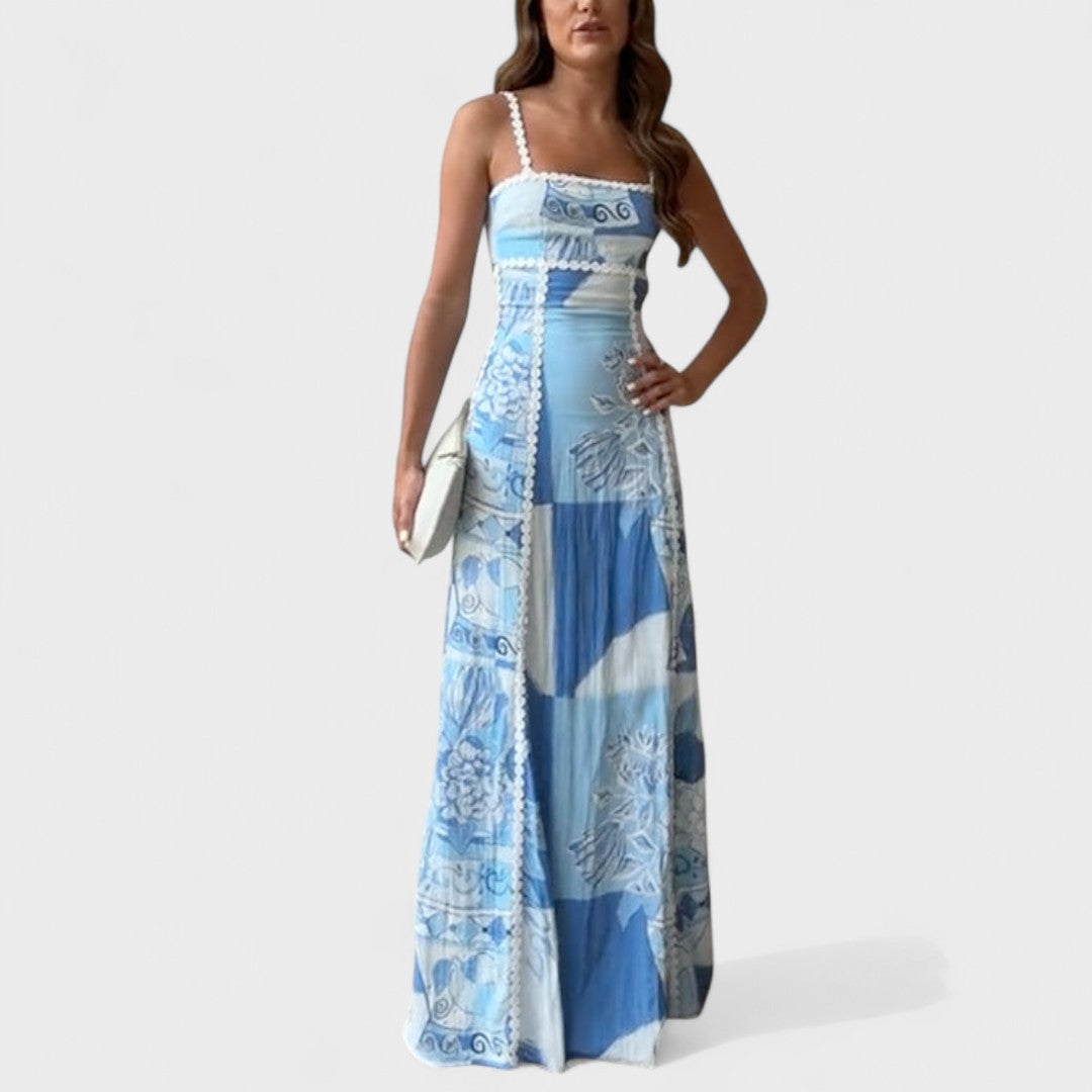 Cármen | Vestido Longo Brisa Azul
