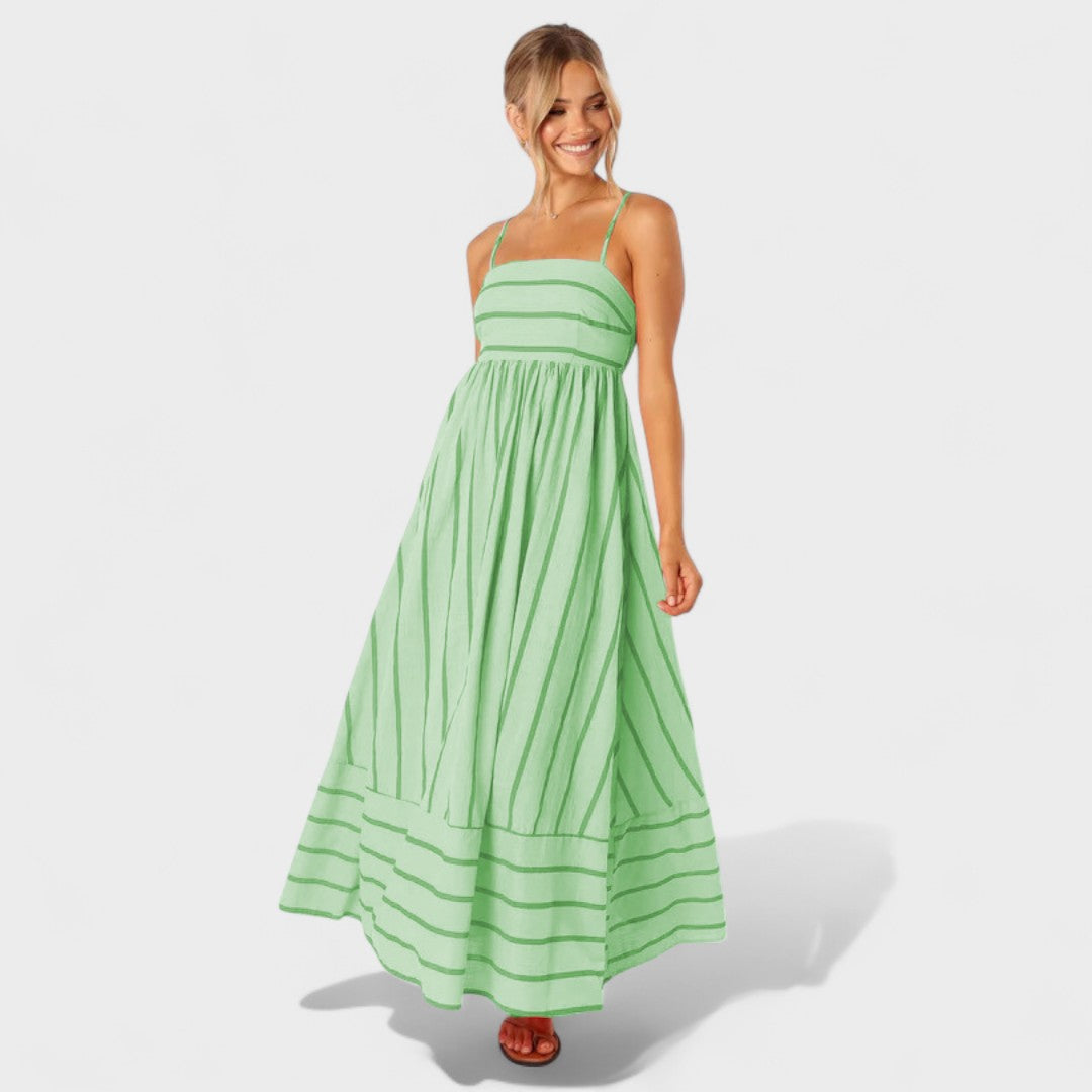 Neusa | Vestido Listrado Fresco