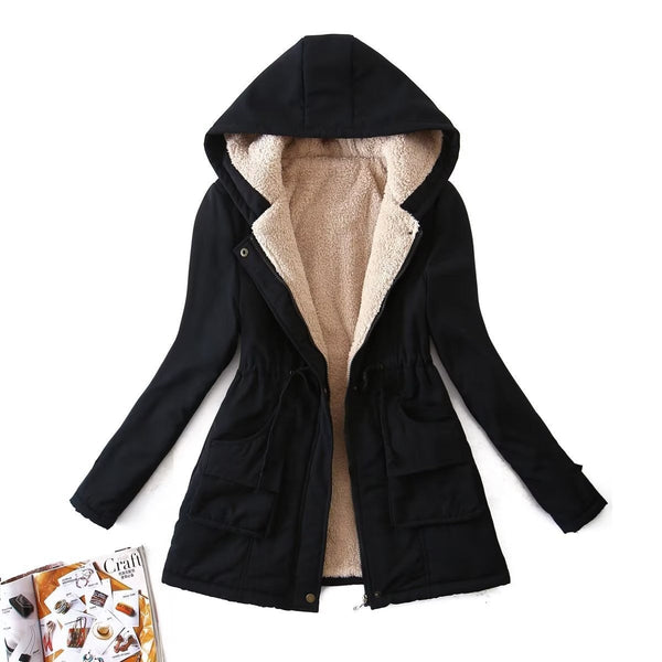 Micaela | Parka de Algodão com Capuz e Ajuste na Cintura