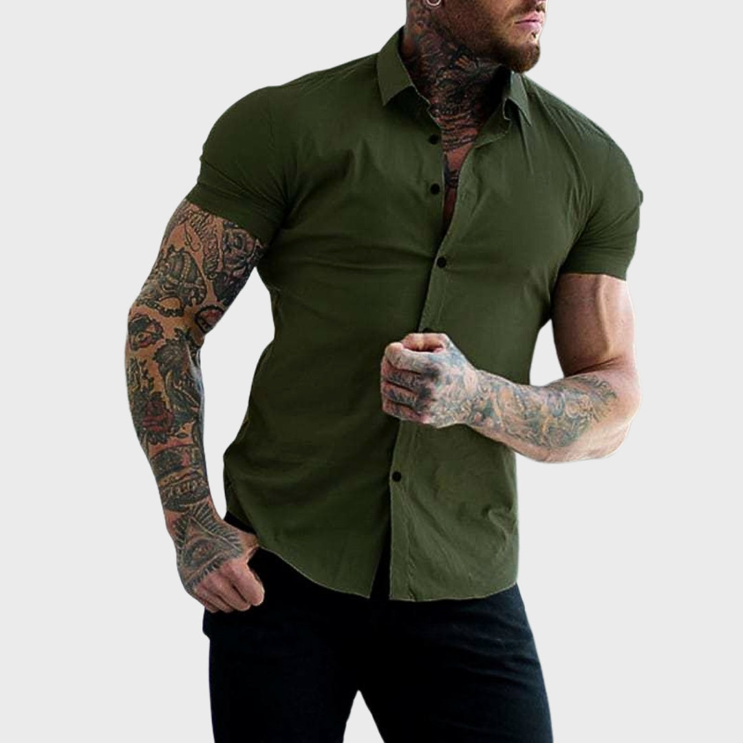 Umberto | Camisa de Manga Curta Slim