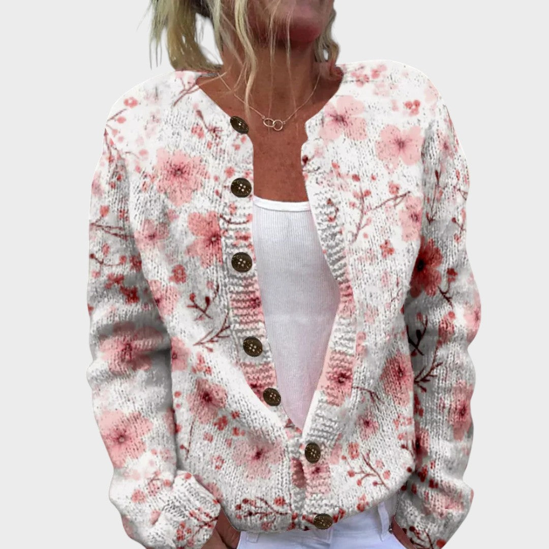 Sónia | Cardigan Floral de Outono
