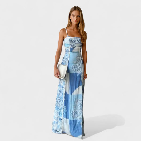 Cármen | Vestido Longo Brisa Azul