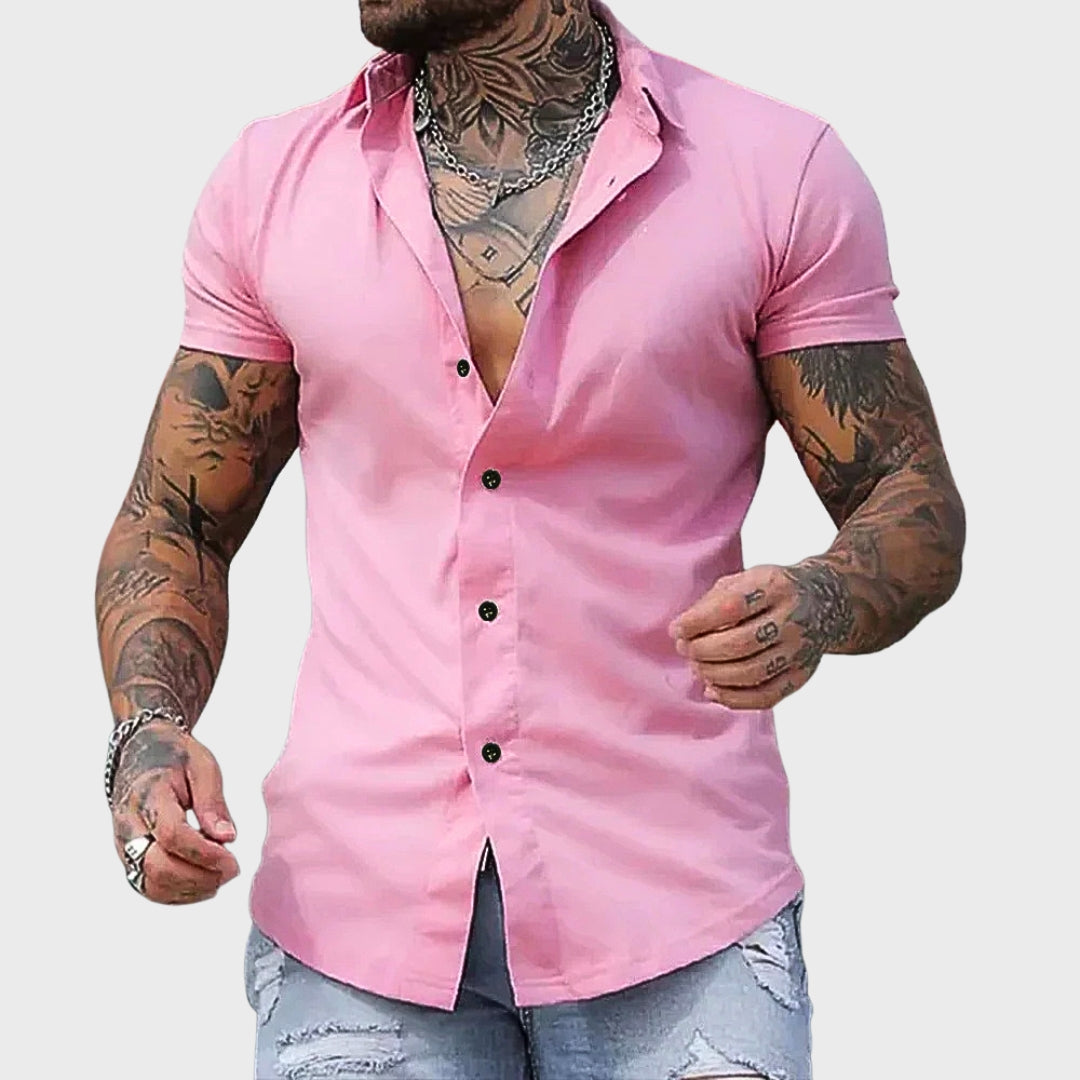 Umberto | Camisa de Manga Curta Slim