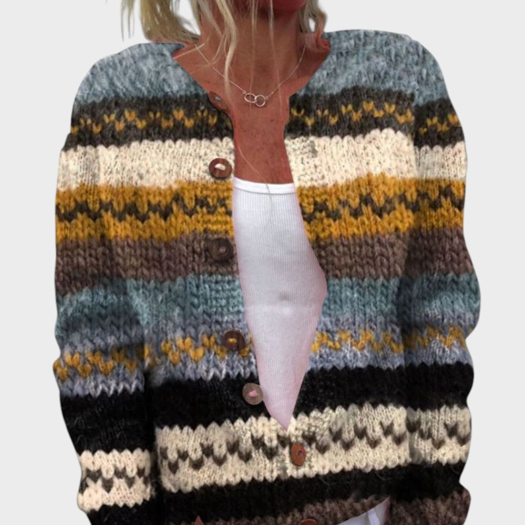 Sónia | Cardigan Floral de Outono