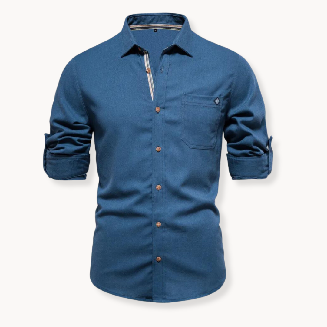 Camisa | Mistura Respirável Fecho Frontal