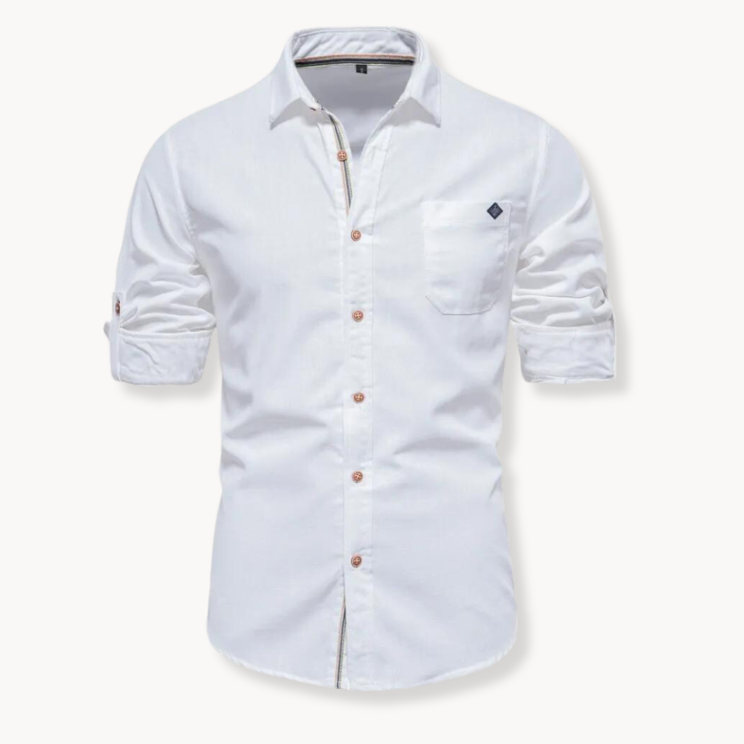 Camisa | Mistura Respirável Fecho Frontal