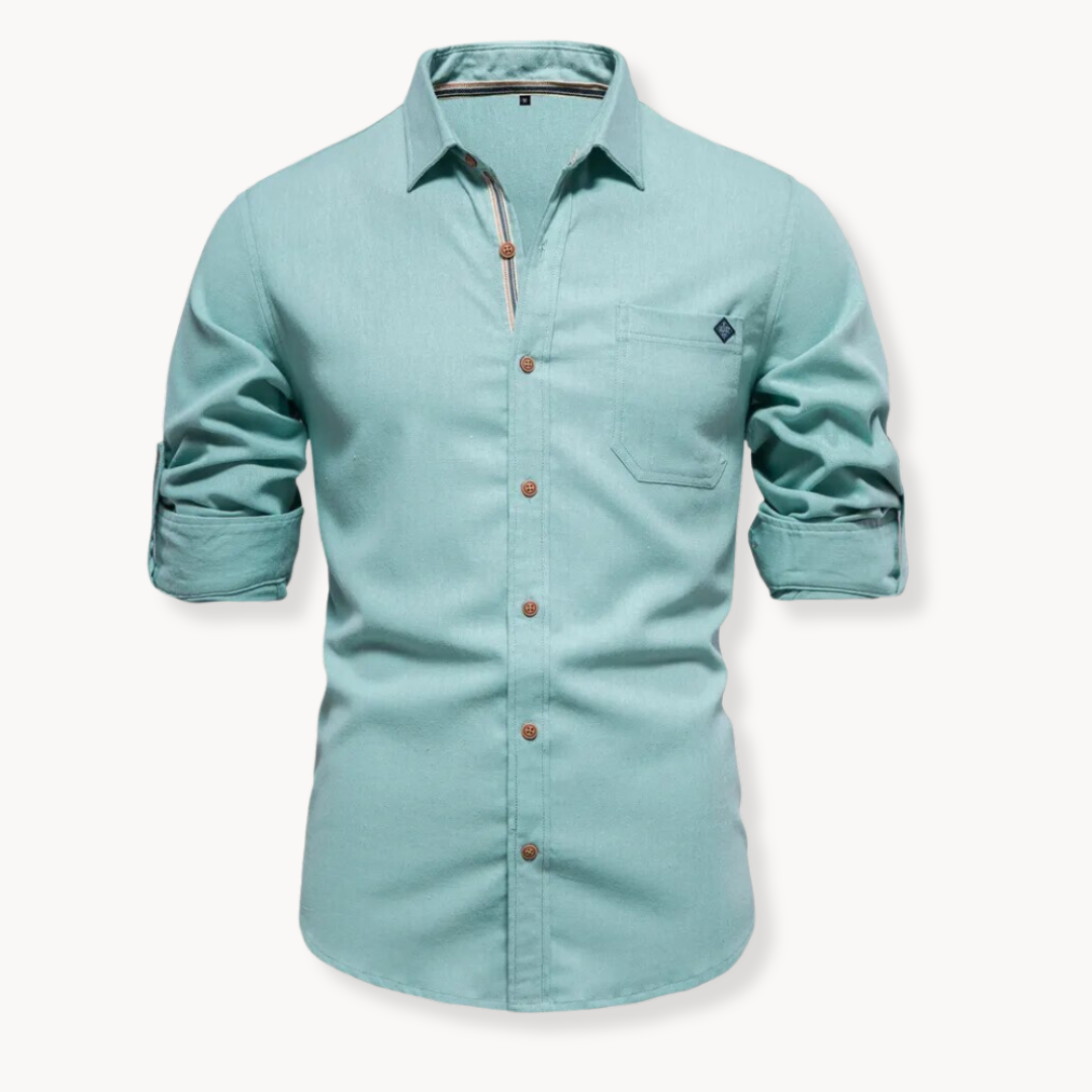 Camisa | Mistura Respirável Fecho Frontal
