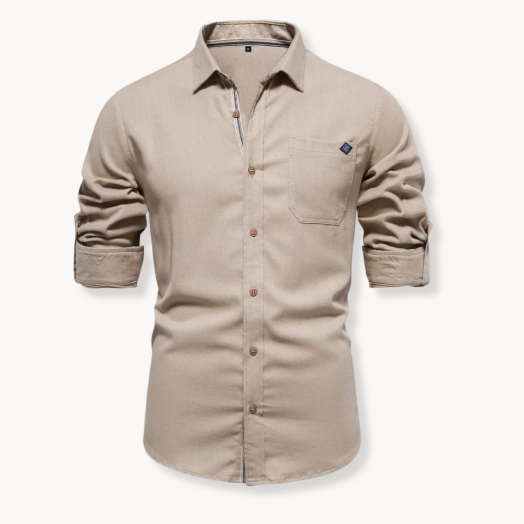 Camisa | Mistura Respirável Fecho Frontal