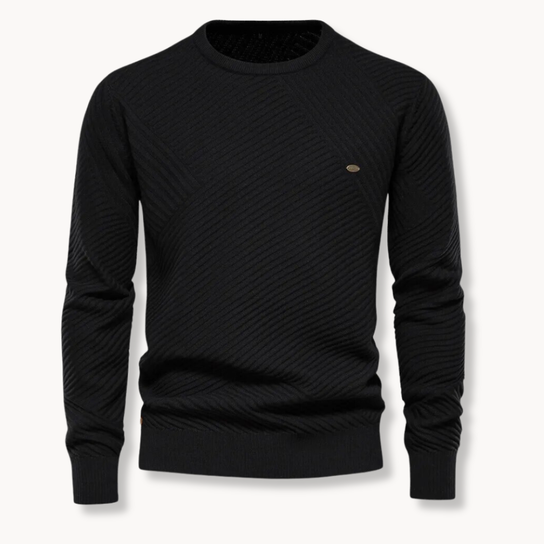 Casimiro | Pullover Gola Redonda Canelado