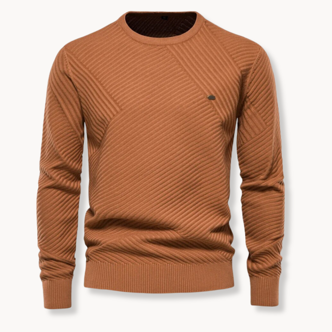 Casimiro | Pullover Gola Redonda Canelado
