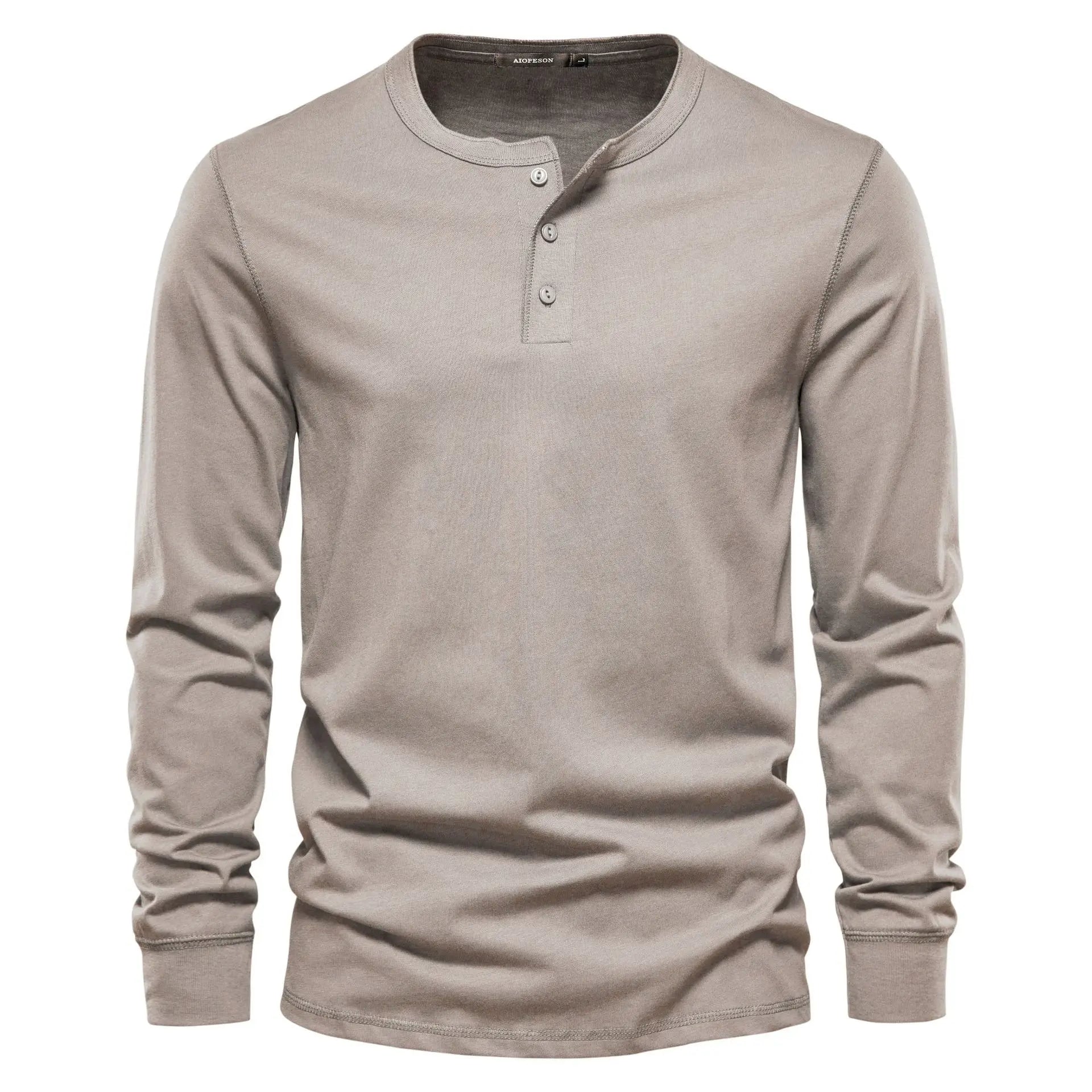 Camisa Henley | Mistura Suave Respirável