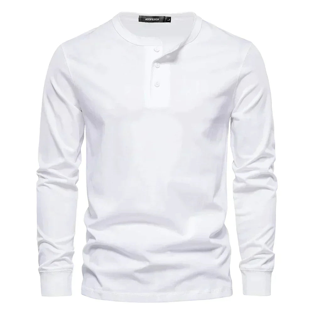 Camisa Henley | Mistura Suave Respirável