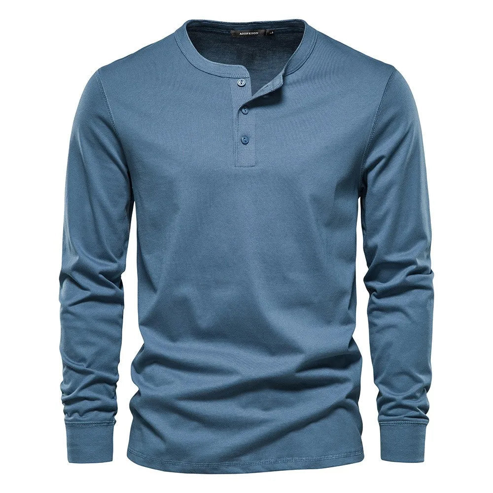 Camisa Henley | Mistura Suave Respirável