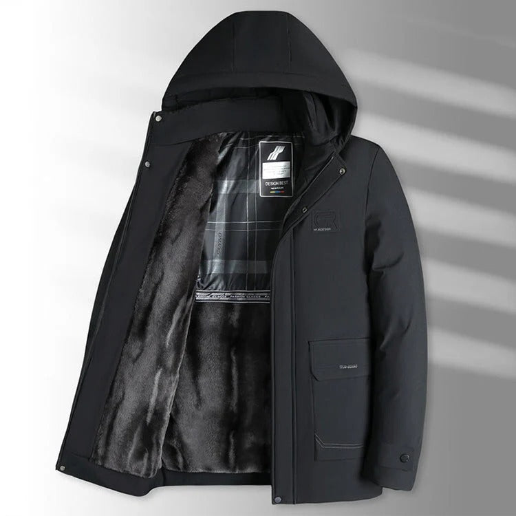 Eleutério | Parka de Inverno com Capuz e Forro
