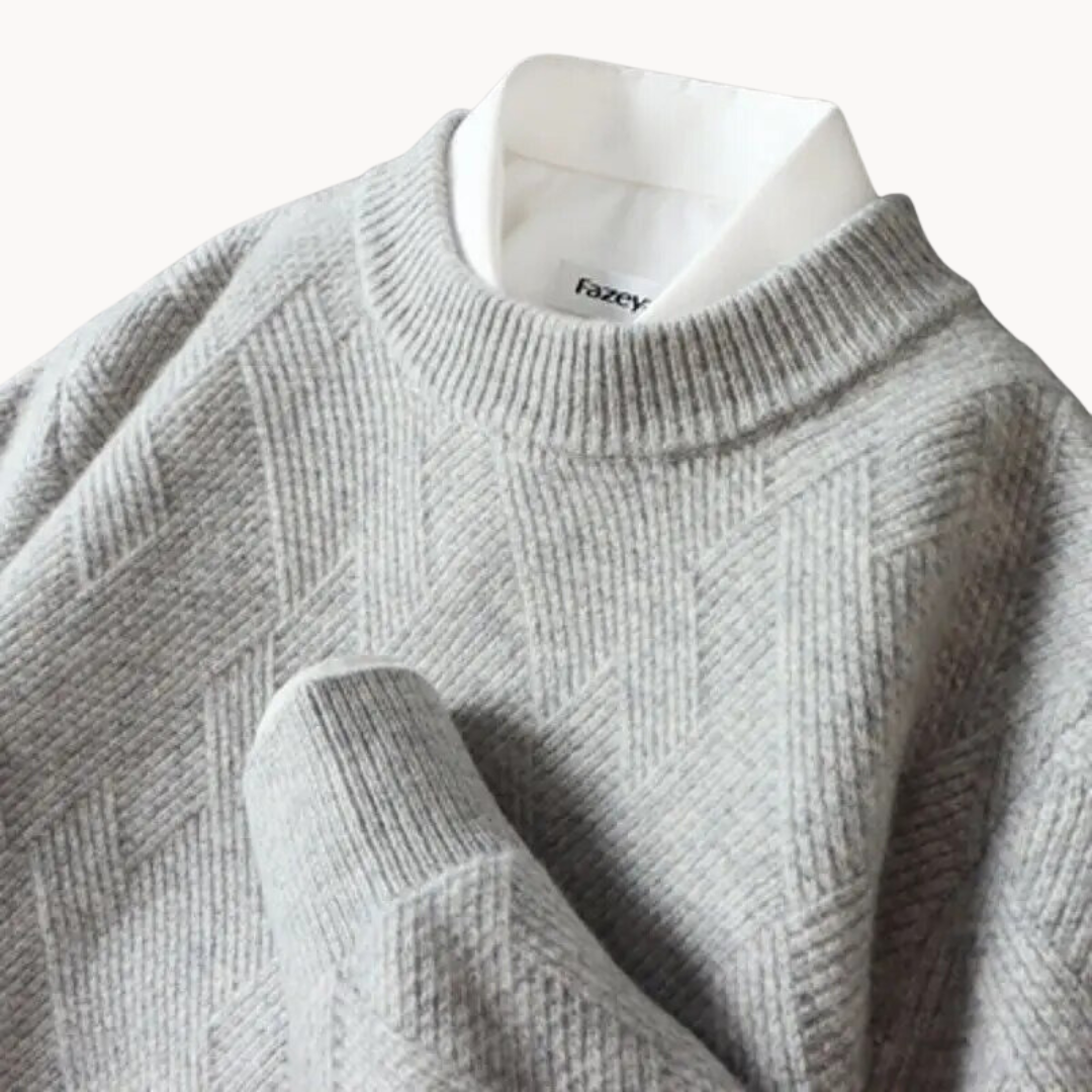 Fabião | Sweater de Malha Jacquard