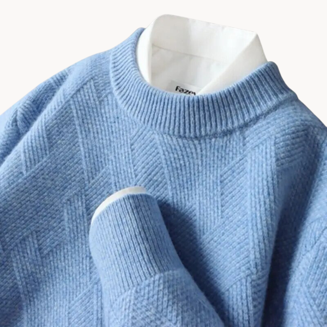 Fabião | Sweater de Malha Jacquard