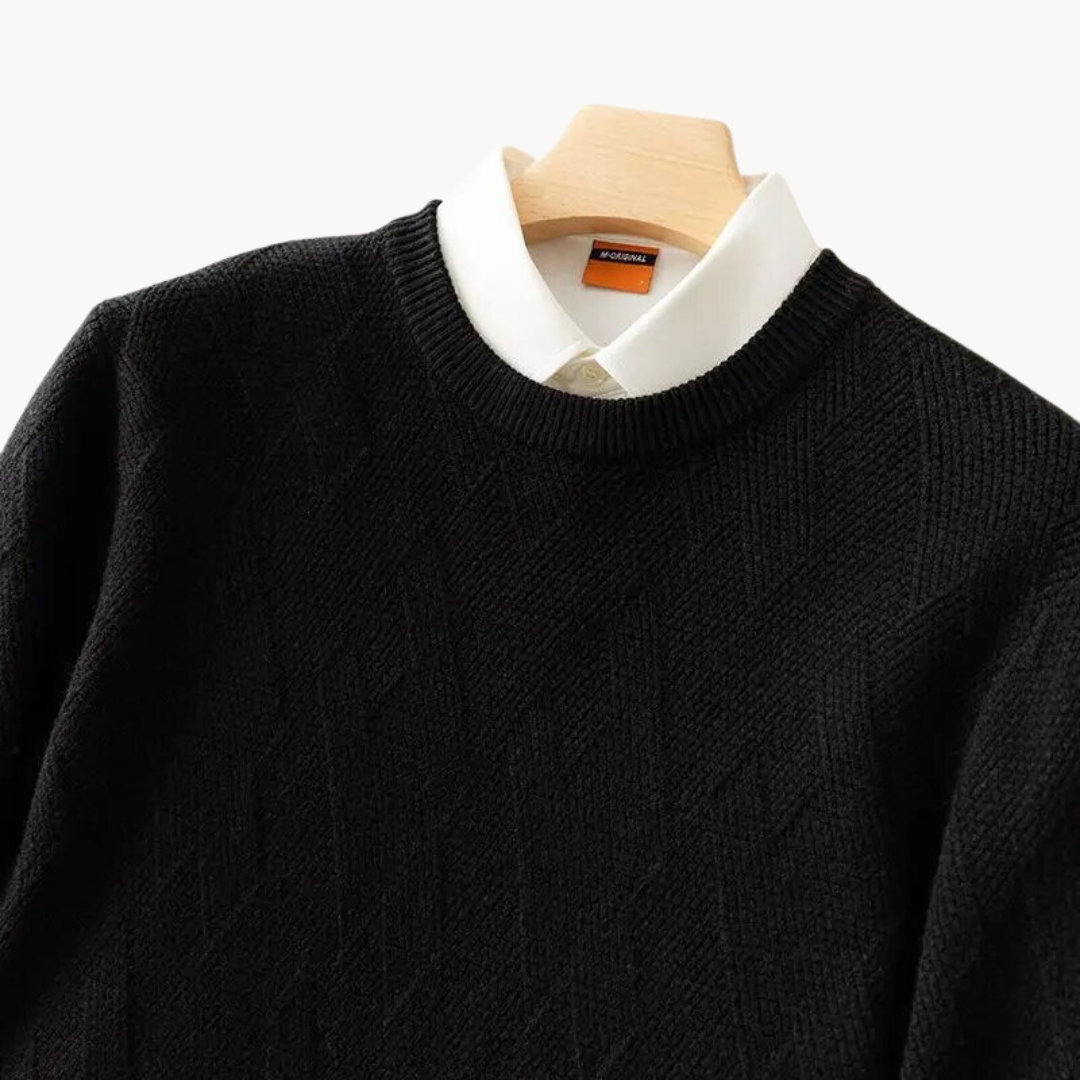 Fabião | Sweater de Malha Jacquard