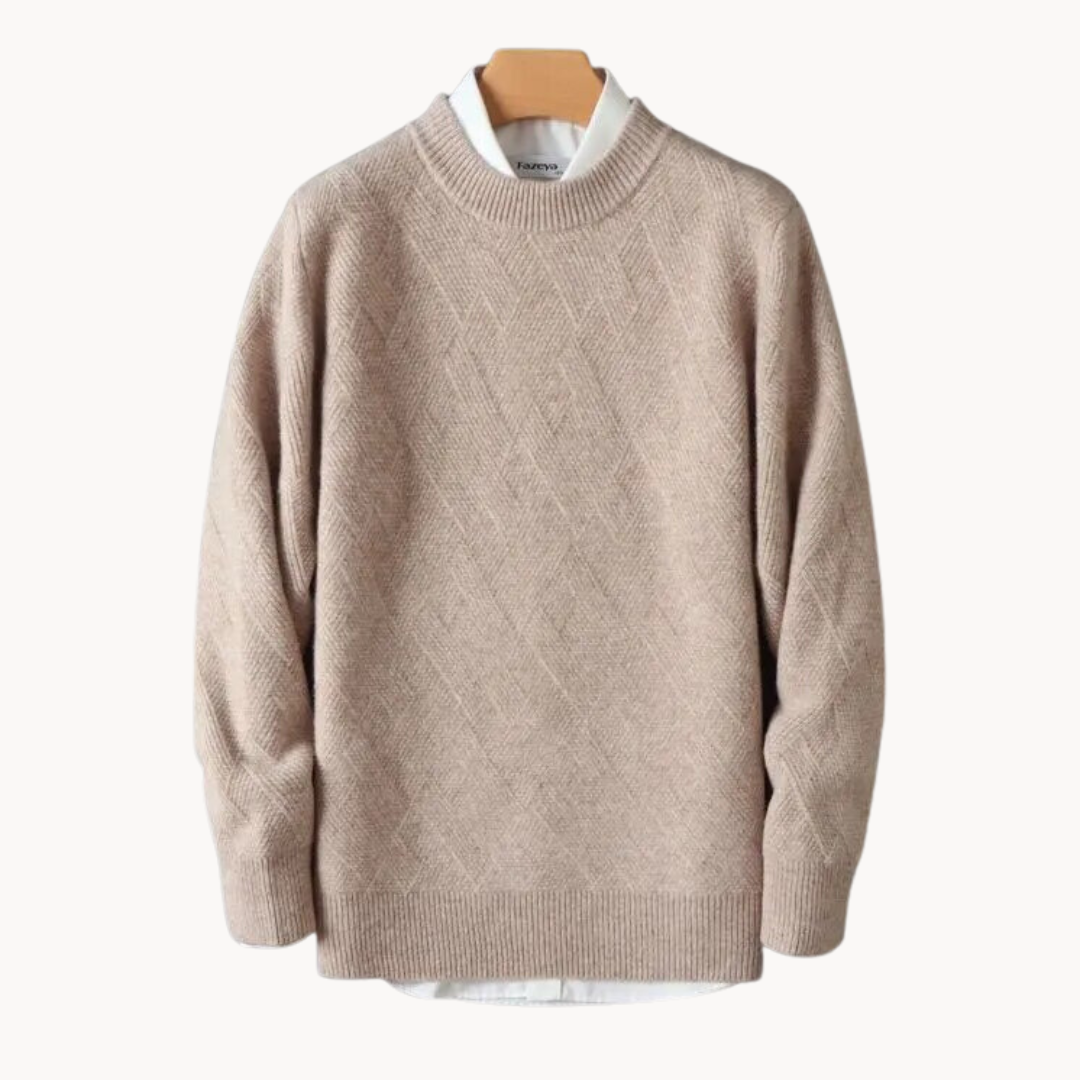 Fabião | Sweater de Malha Jacquard