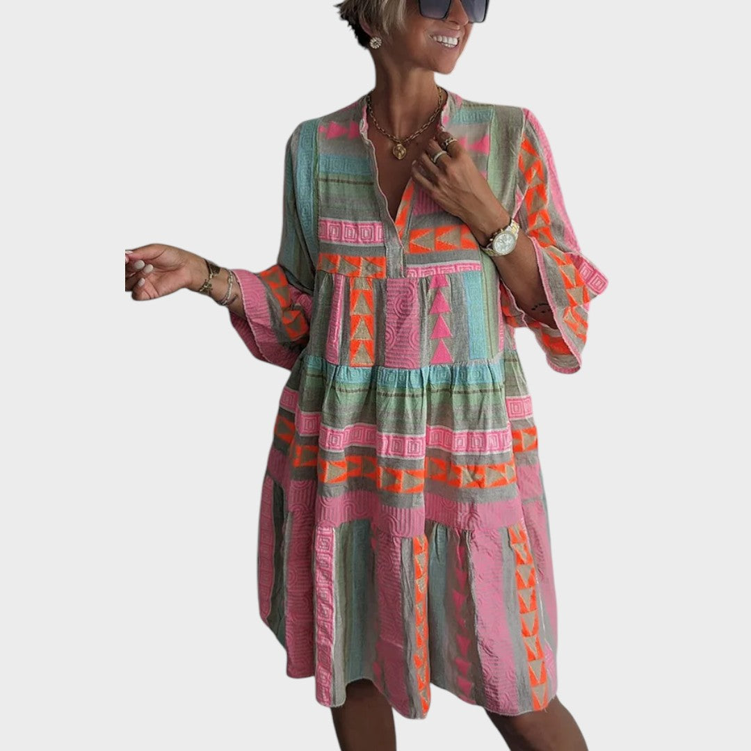 Zaida | Vestido Boho Fresco e Leve