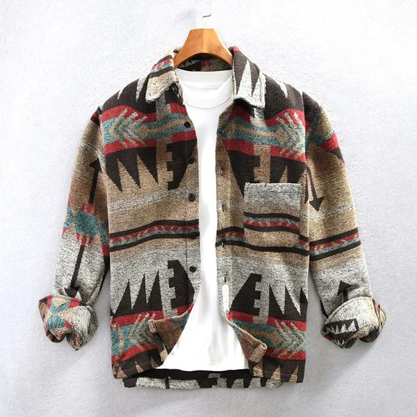 Camisa | Mistura de Flanela Corte Longo