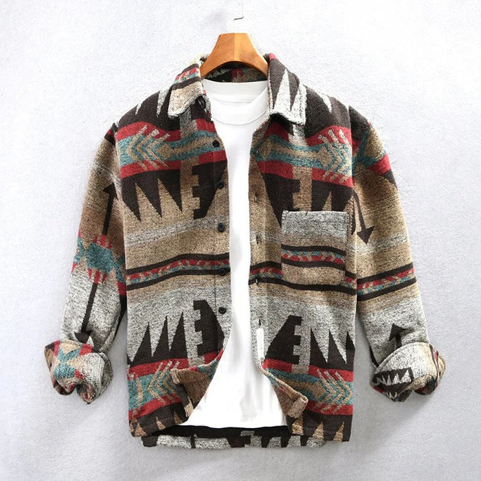 Camisa | Mistura de Flanela Corte Longo
